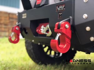 Jeep Wrangler JL Billet Recovery Hook - Royal Show Hook - Aluminum - Red Jeep Wrangler JL Billet Recovery Hook - Royal Show Hook - Aluminum - Red